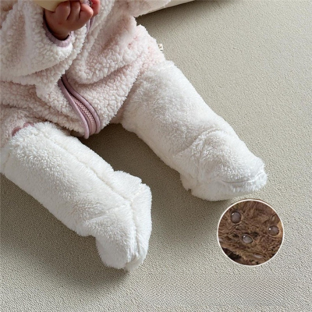 Plush Baby Non-Slip Floor Socks for Winter Warmth and Comfort
