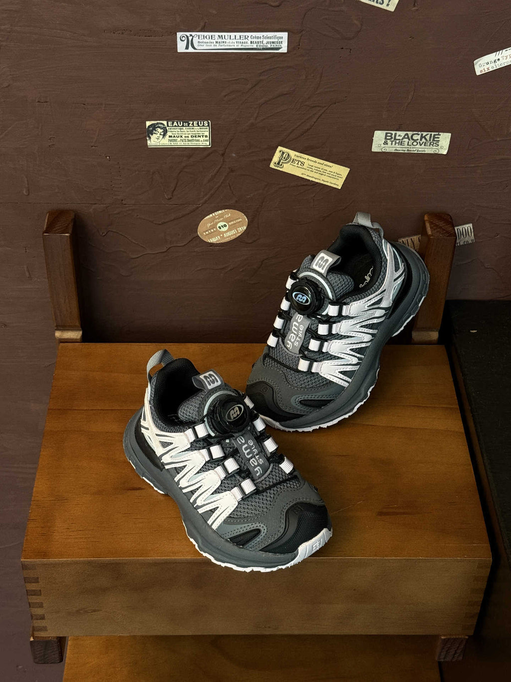 Kids Rotating Buckle Sneakers with Velvet Lining and Anti-Slip Sole