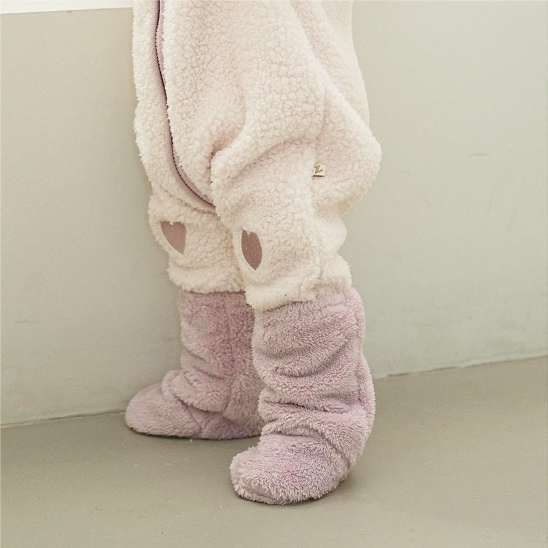 Plush Baby Non-Slip Floor Socks for Winter Warmth and Comfort