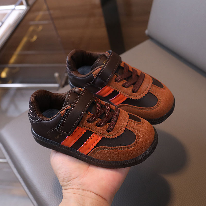 Breathable Kids Velcro Sneakers with Mesh Upper and Rubber Sole