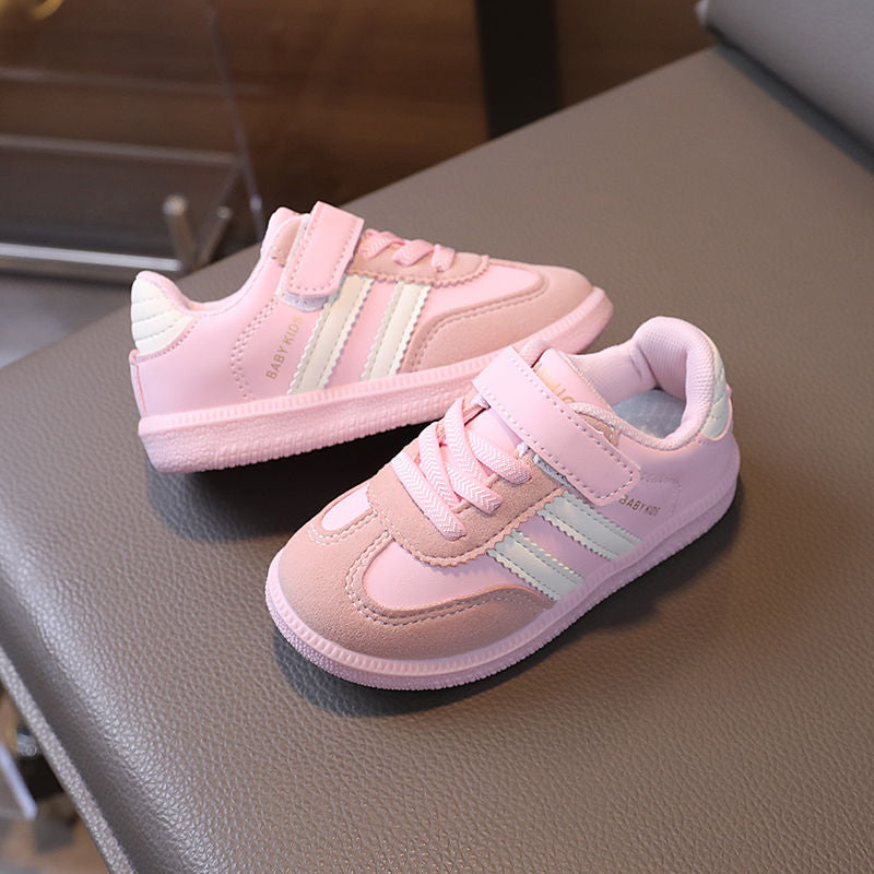 Breathable Kids Velcro Sneakers with Mesh Upper and Rubber Sole