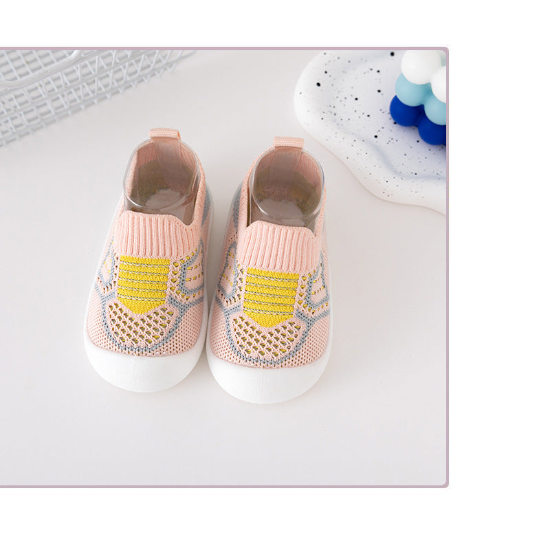 Cotton Slip-On Toddler Shoes with Soft Sole and Anti-Slip Grip