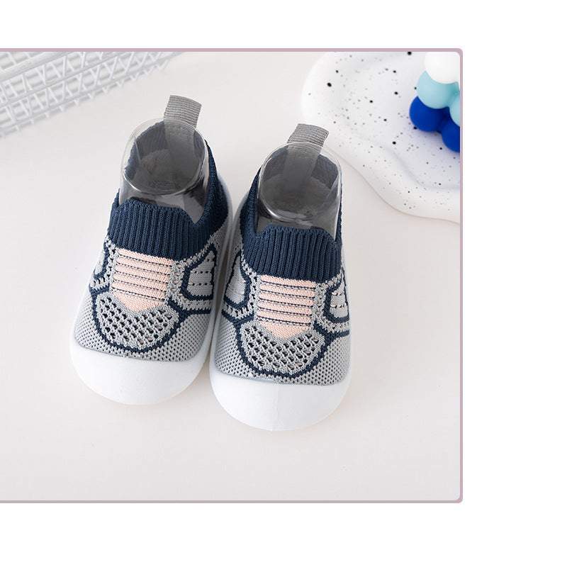 Cotton Slip-On Toddler Shoes with Soft Sole and Anti-Slip Grip