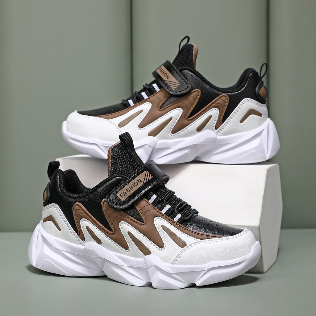 Kids Breathable Velcro Sneakers with Lightweight EVA Sole