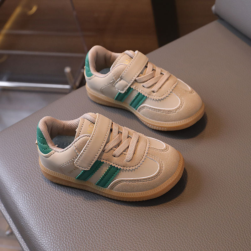 Breathable Kids Velcro Sneakers with Mesh Upper and Rubber Sole