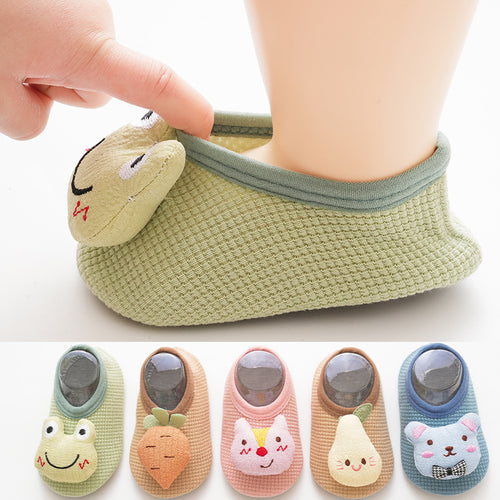 Baby Non-Slip Floor Socks with Breathable Fabric and Cute Patterns