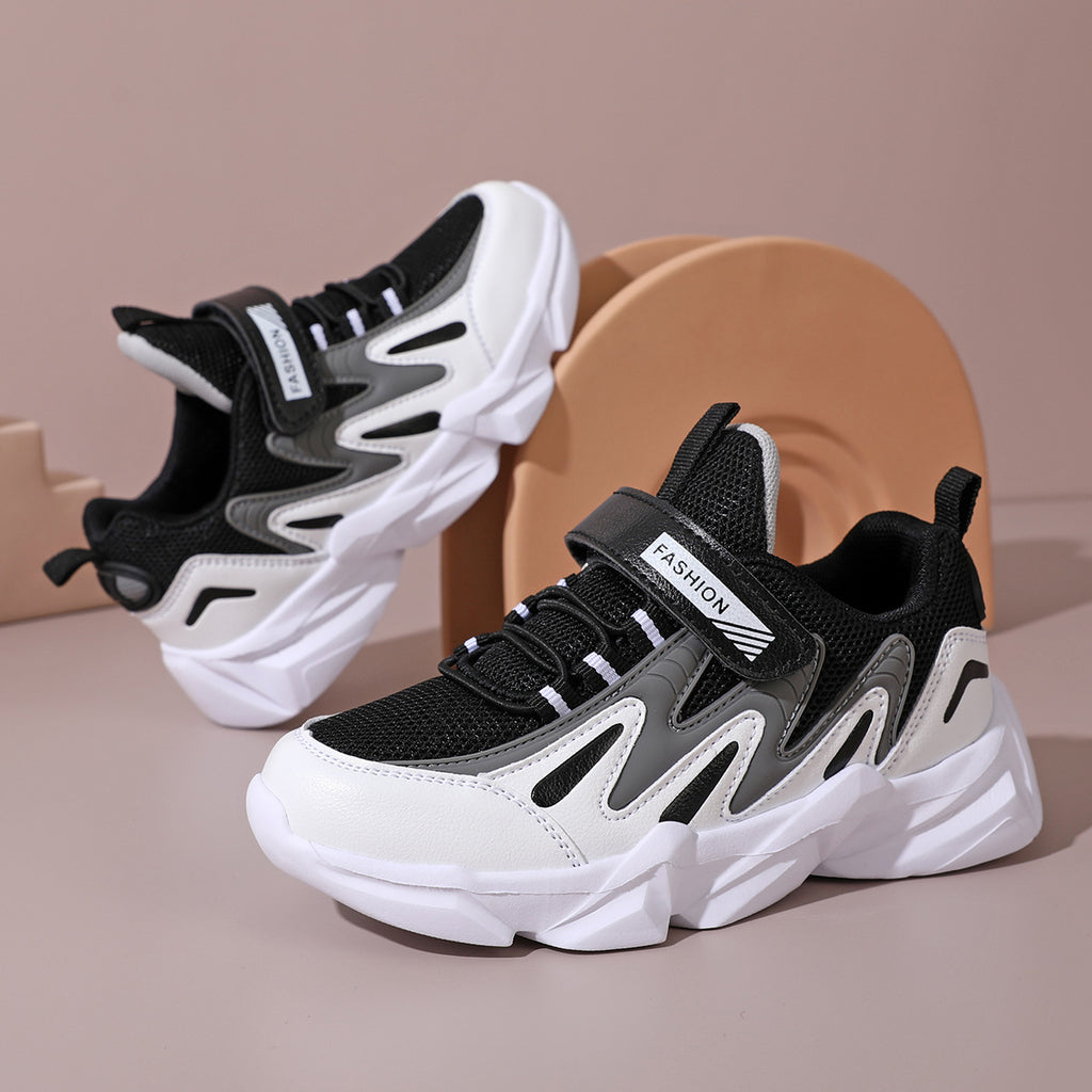 Kids Breathable Velcro Sneakers with Lightweight EVA Sole