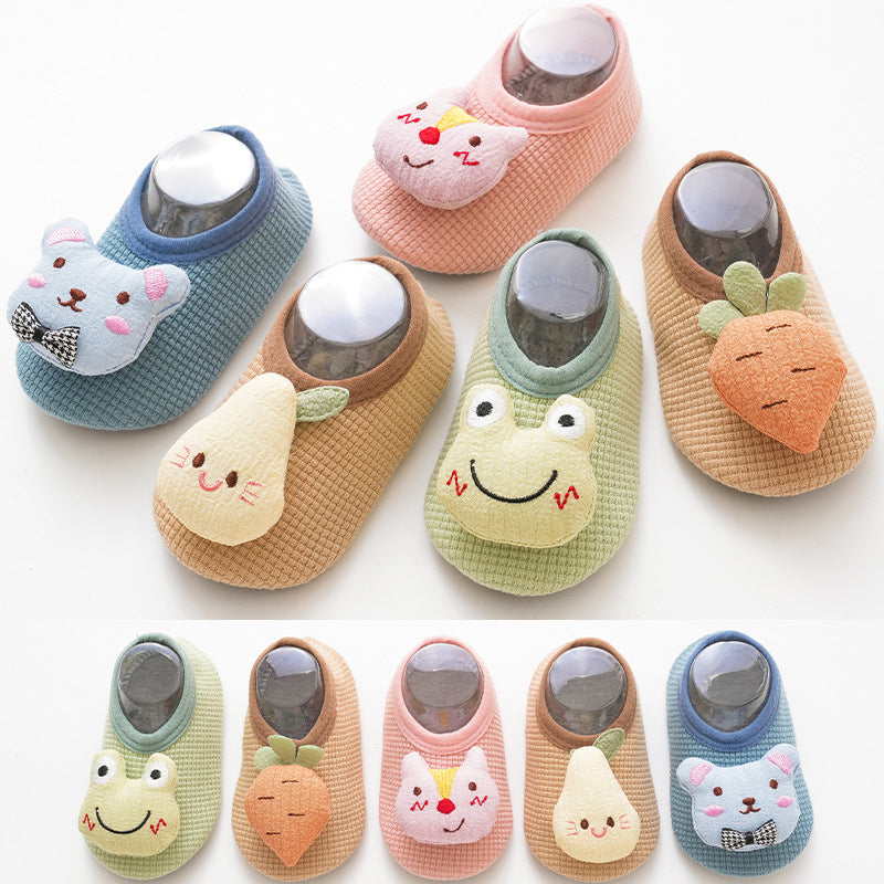 Baby Non-Slip Floor Socks with Breathable Fabric and Cute Patterns