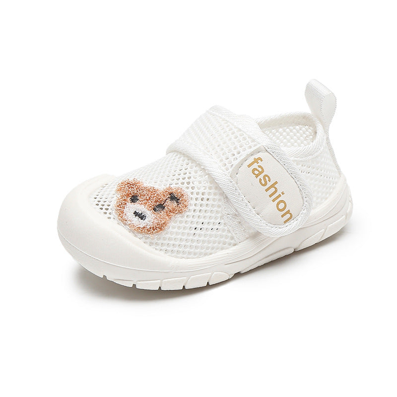 Breathable Mesh Toddler Shoes with Velcro and Anti-Slip Sole