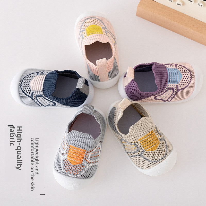 Cotton Slip-On Toddler Shoes with Soft Sole and Anti-Slip Grip