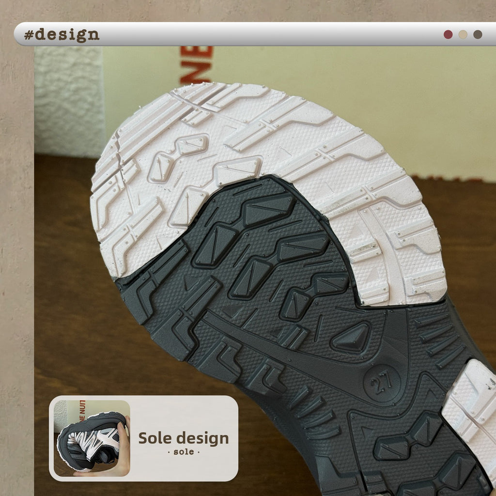 Kids Rotating Buckle Sneakers with Velvet Lining and Anti-Slip Sole