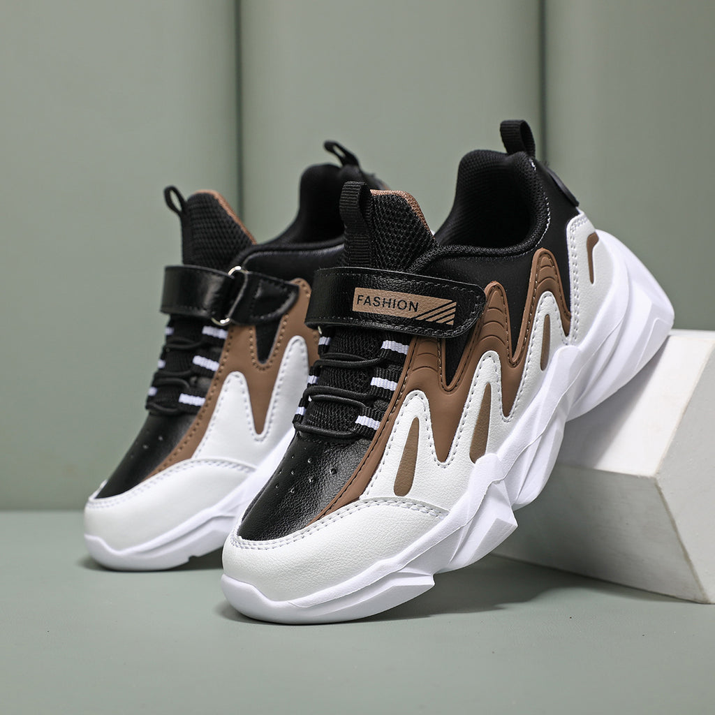 Kids Breathable Velcro Sneakers with Lightweight EVA Sole