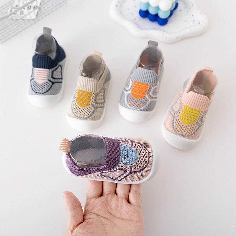 Cotton Slip-On Toddler Shoes with Soft Sole and Anti-Slip Grip