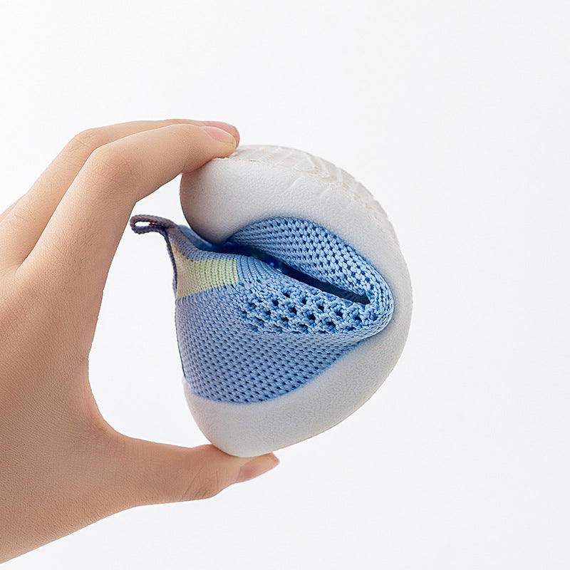 Breathable Mesh Baby Walking Socks with Anti-Slip Sole