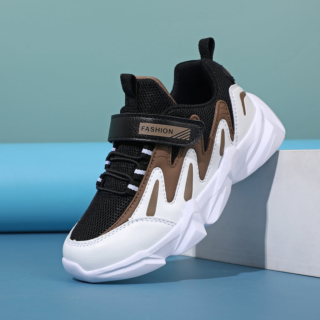 Kids Breathable Velcro Sneakers with Lightweight EVA Sole