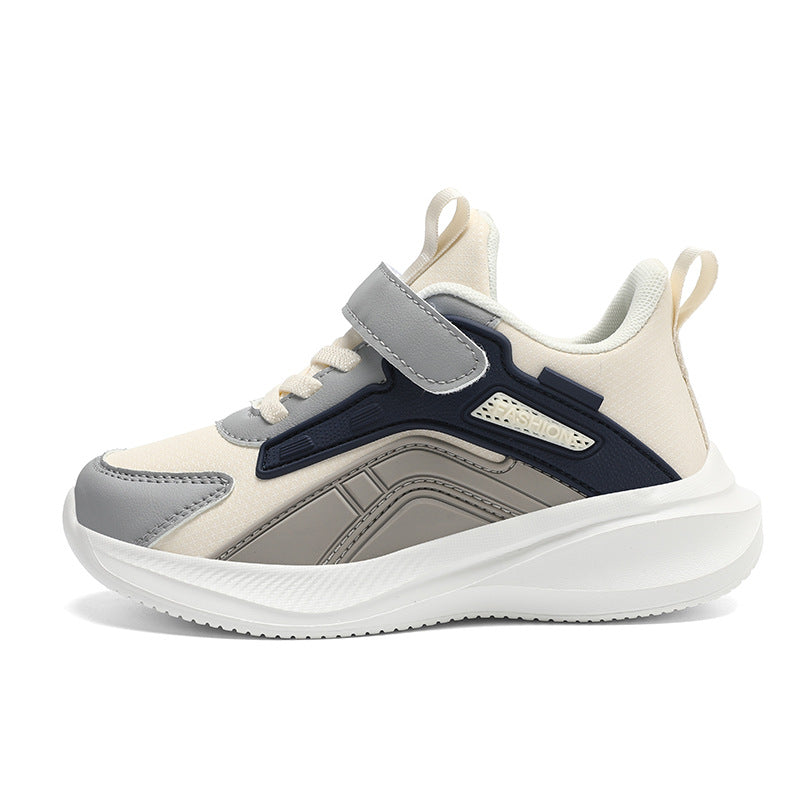 Kids Breathable Velcro Sneakers with Lightweight MD Sole for Daily Wear