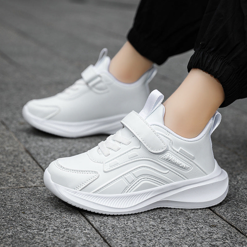 Kids Breathable Velcro Sneakers with Lightweight MD Sole for Daily Wear