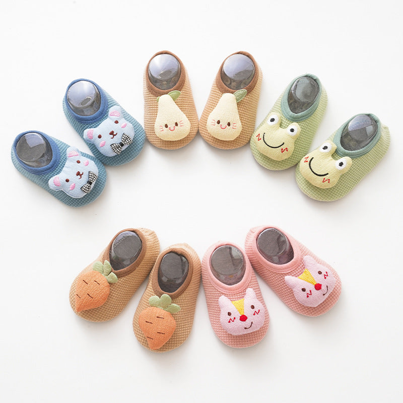 Baby Non-Slip Floor Socks with Breathable Fabric and Cute Patterns