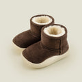Fleece-Lined Suede Kids Ankle Boots for Winter Warmth and Comfort