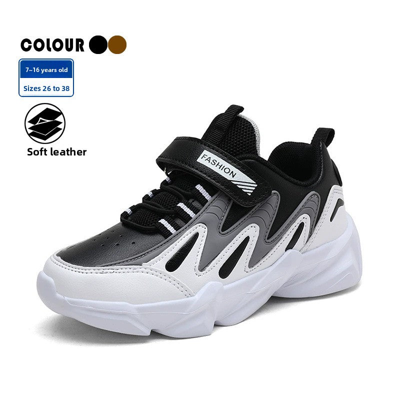Kids Breathable Velcro Sneakers with Lightweight EVA Sole