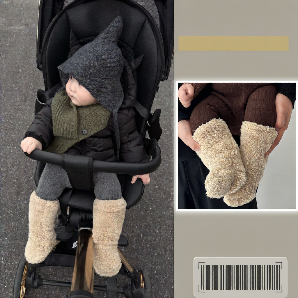 Plush Baby Non-Slip Floor Socks for Winter Warmth and Comfort