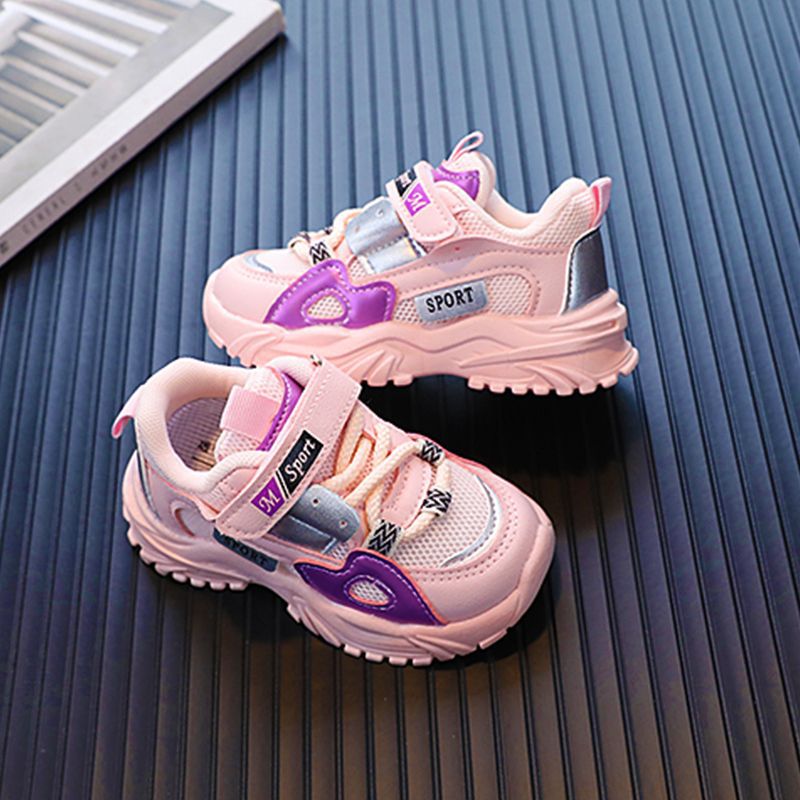 Kids Breathable Mesh Sneakers with Soft Sole and Anti-Slip Rubber Outsole