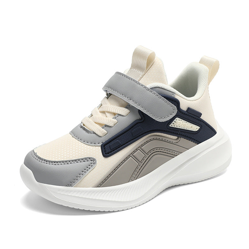 Kids Breathable Velcro Sneakers with Lightweight MD Sole for Daily Wear