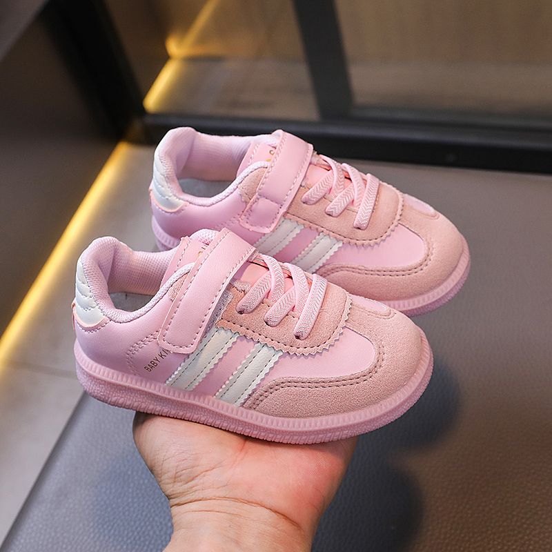 Breathable Kids Velcro Sneakers with Mesh Upper and Rubber Sole