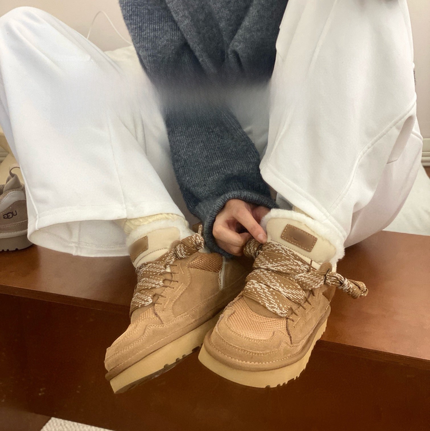 Wool-Lined Low-Top Winter Boots with Lightweight EVA Sole