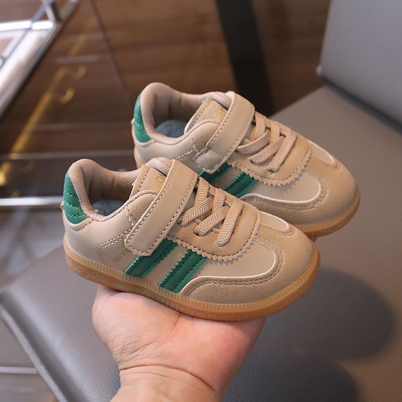 Breathable Kids Velcro Sneakers with Mesh Upper and Rubber Sole