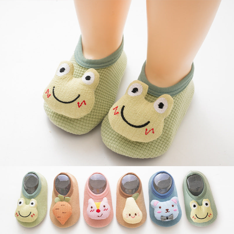 Baby Non-Slip Floor Socks with Breathable Fabric and Cute Patterns